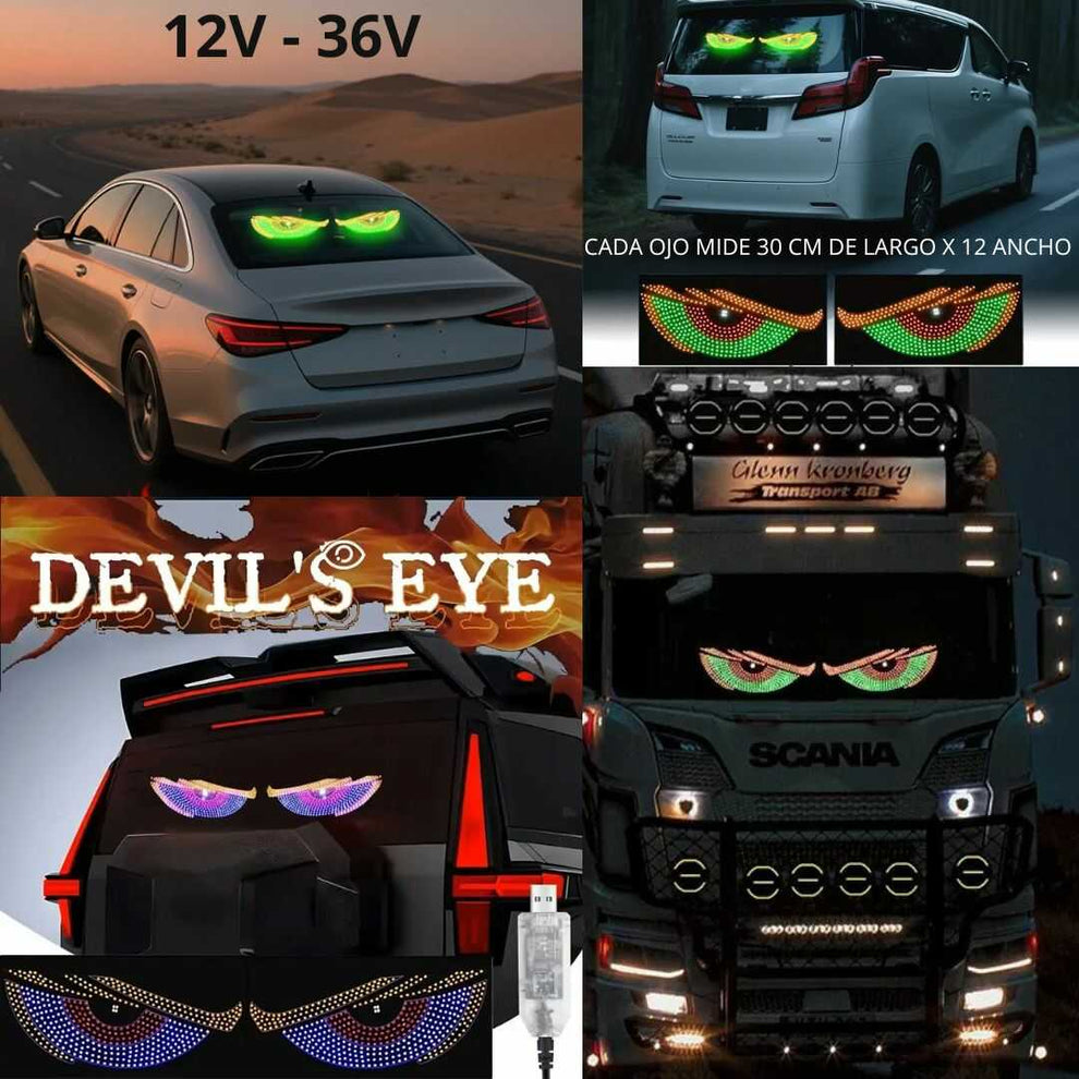 OJOS DE DIABLO TUNING PARA TODO TIPO DE VEHÍCULOS (FB)
