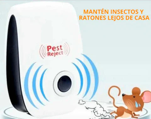 Repelente Ultrasónico para Insectos y Roedores