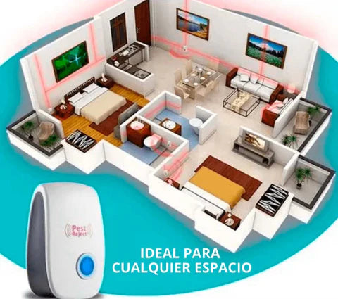 Repelente Ultrasónico para Insectos y Roedores