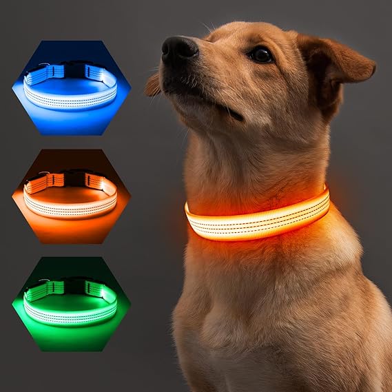 CORREA LED RECARGABLE PARA MASCOTAS