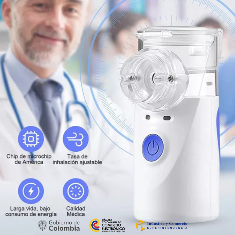 Nebulizador Portátil Para Adultos Y Niños