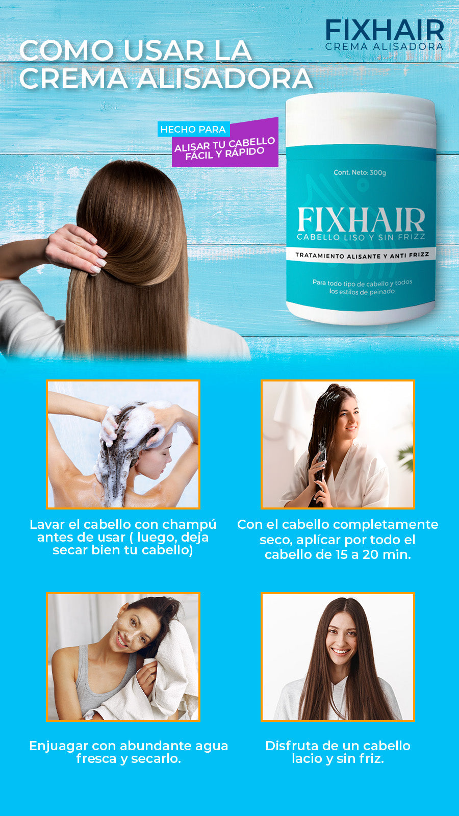 FIX HAIR - TRATAMIENTO ALISANTE ANTI-FRIZZ