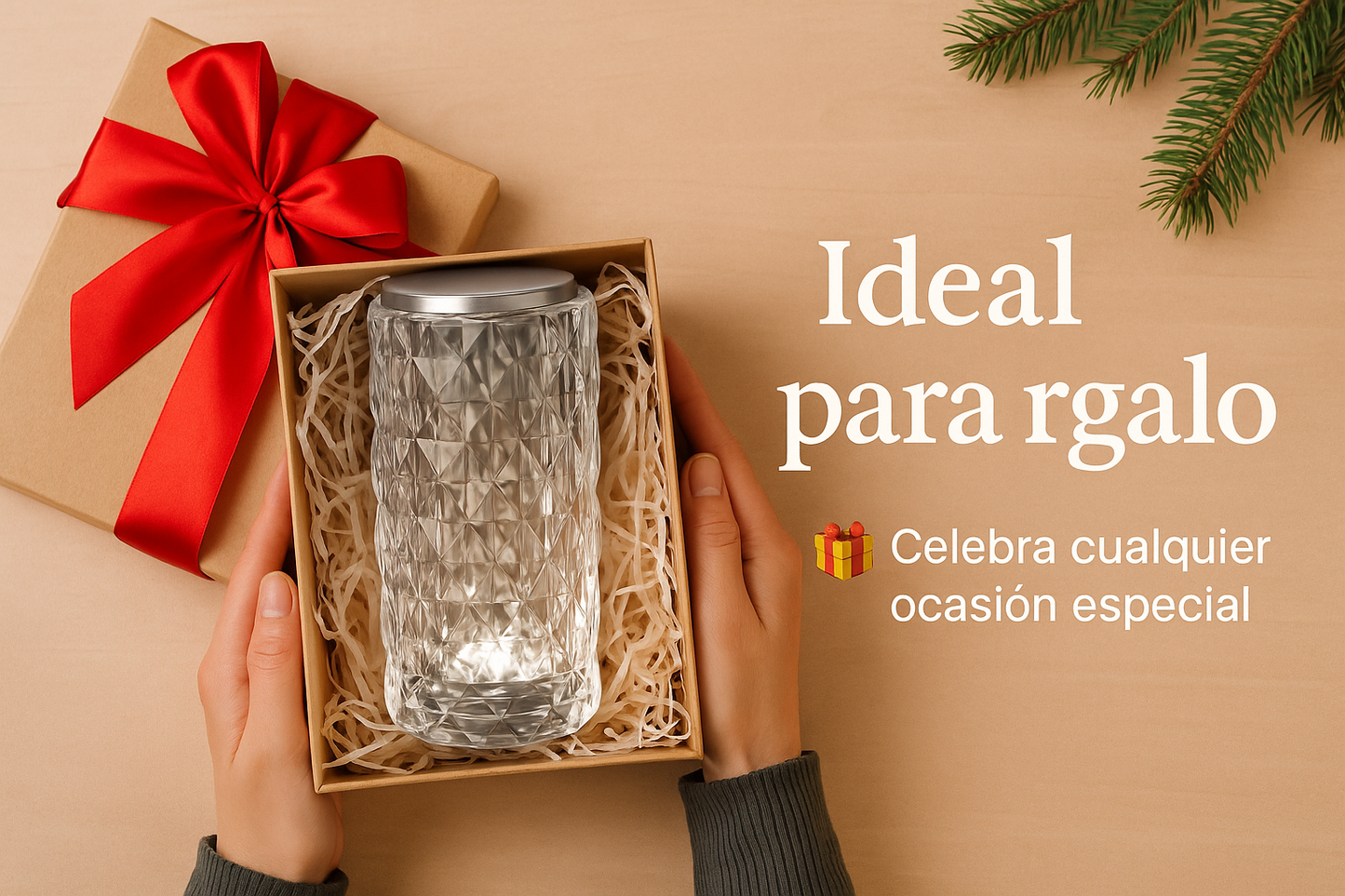 LÁMPARA DE CRISTAL TÁCTIL PREMIUM