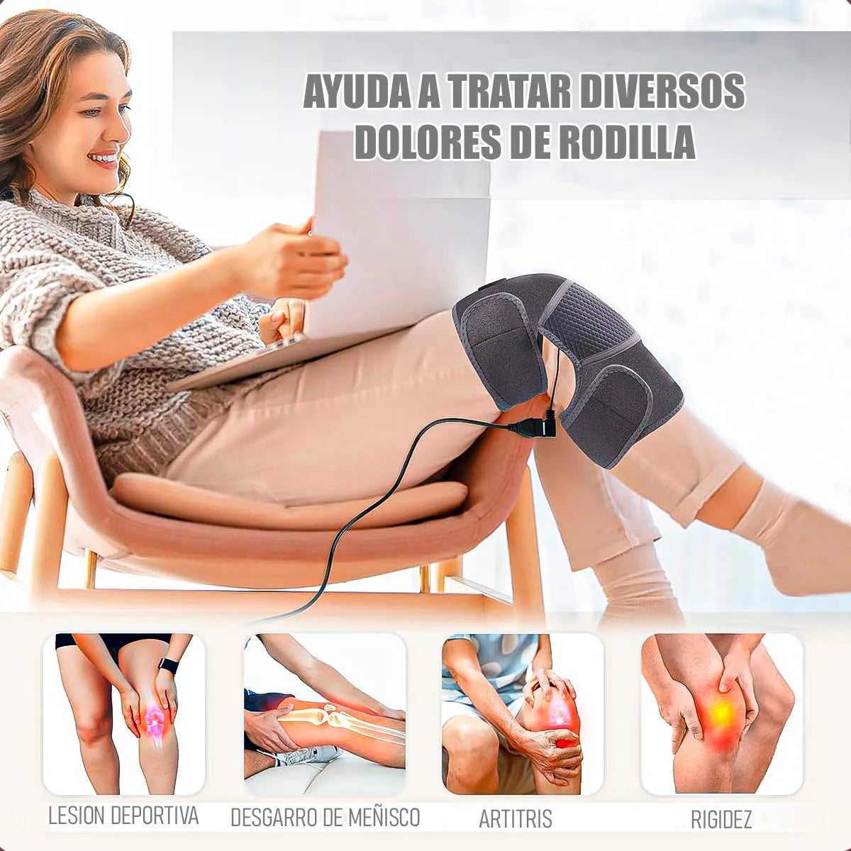 RODILLERA DE CALENTAMIENTO MUSCULAR