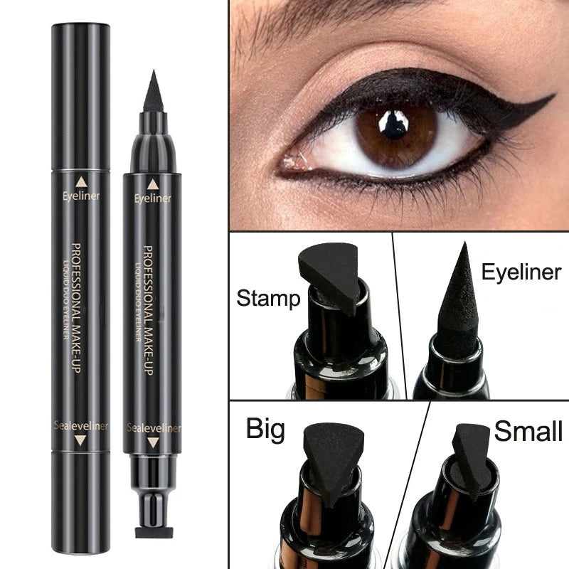 Delineador De OJOS  PREMIUN Doble Punta 2 EN 1
