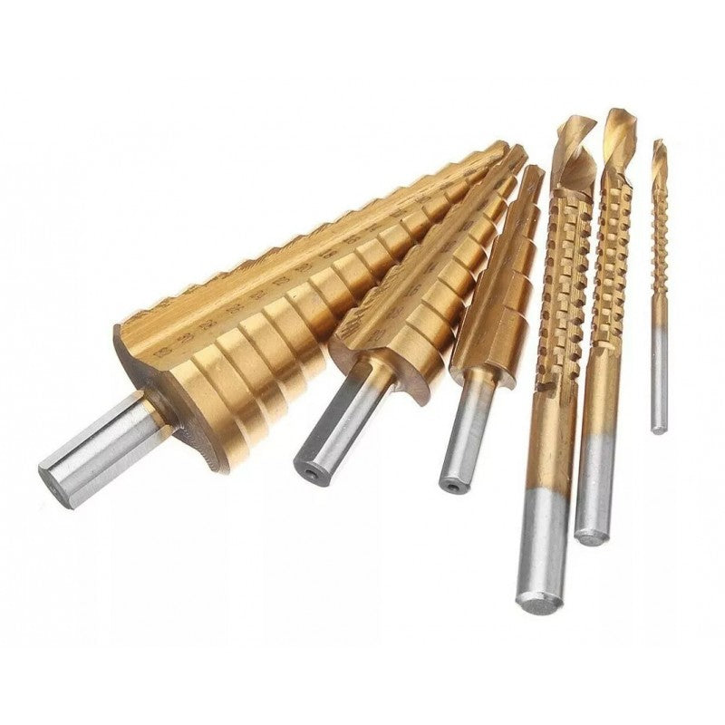 JUEGO DE 6 BROCAS ESCALONADAS