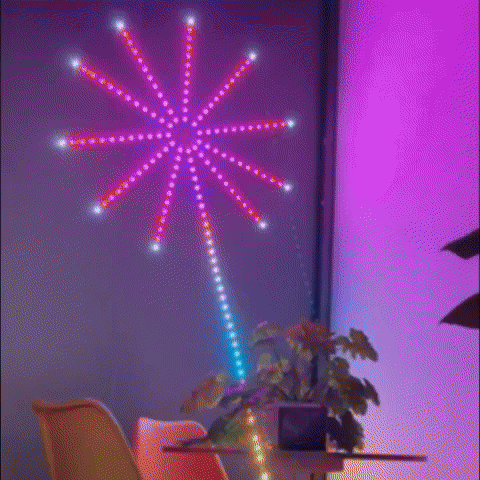 Luces Inteligentes con Sensor de Sonido - Efecto Fuegos Artificiales