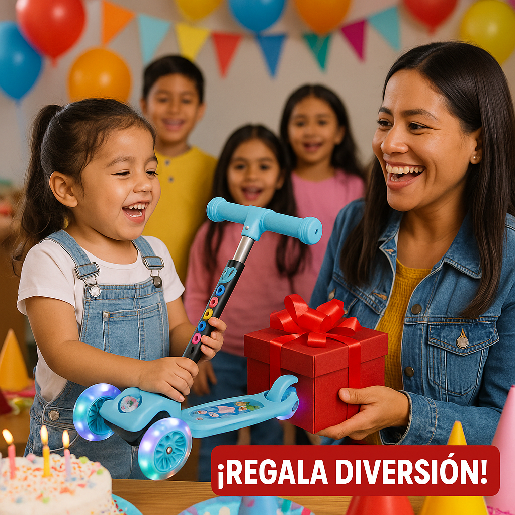 SCOOTER PARA NIÑOS CON LUCES+ ENVIO GRATIS