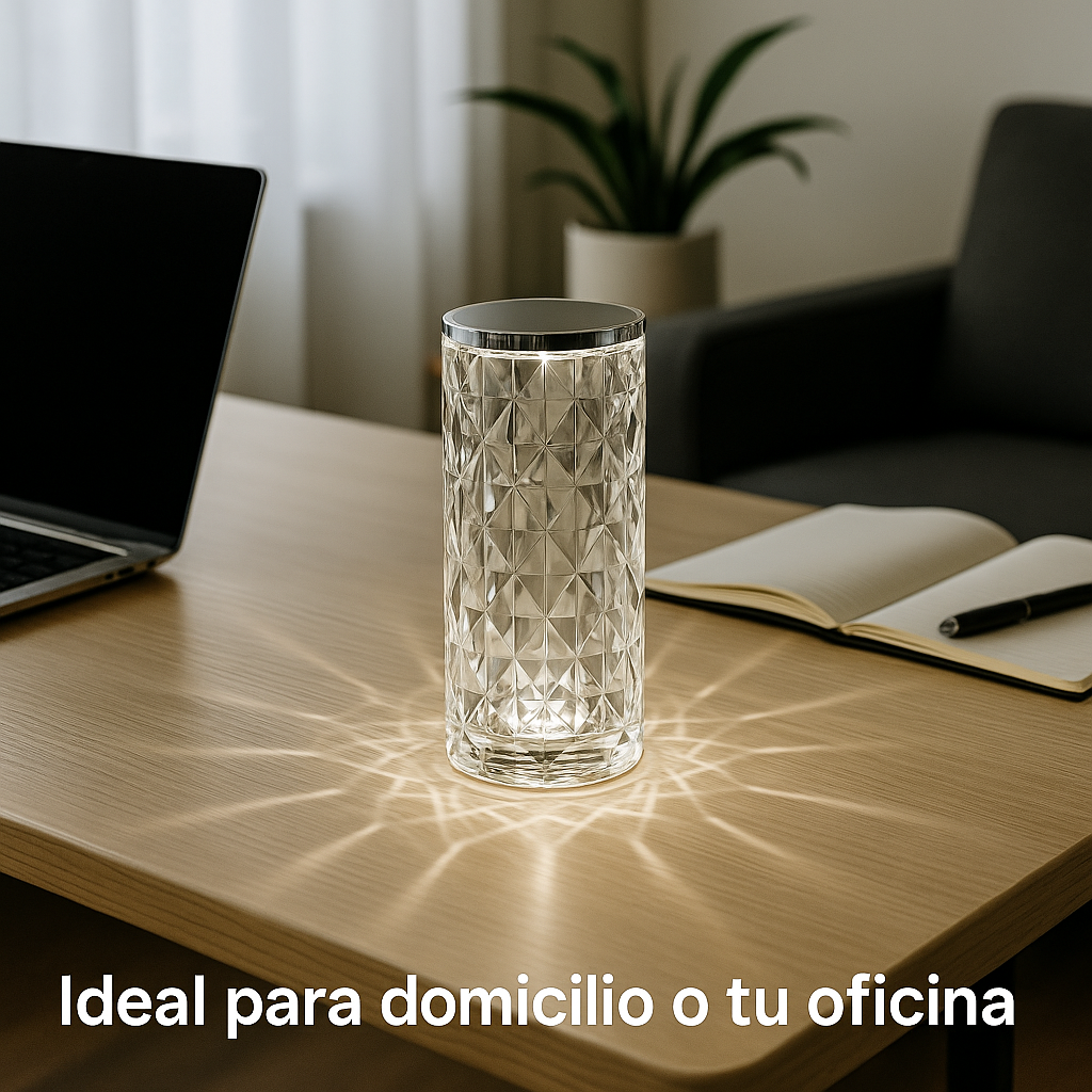 LÁMPARA DE CRISTAL TÁCTIL PREMIUM