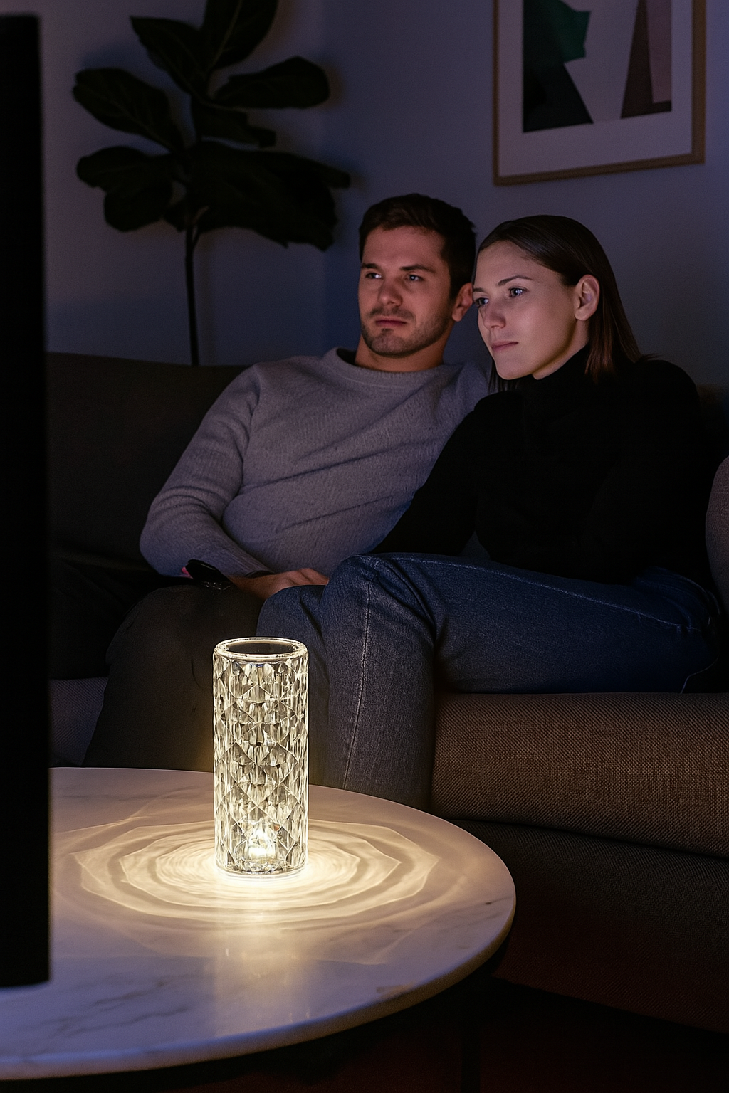LÁMPARA DE CRISTAL TÁCTIL PREMIUM