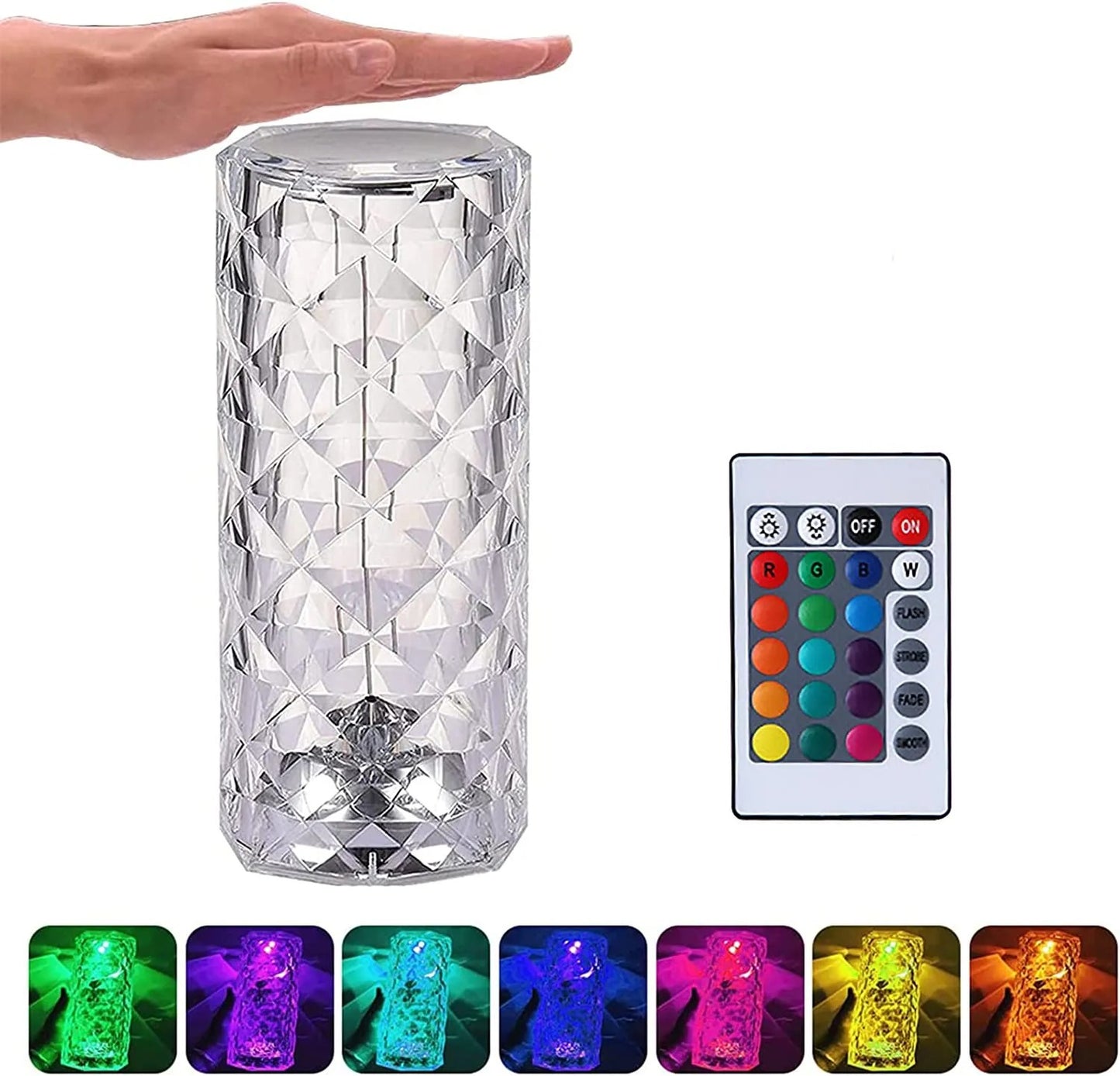 LÁMPARA DE CRISTAL TÁCTIL PREMIUM