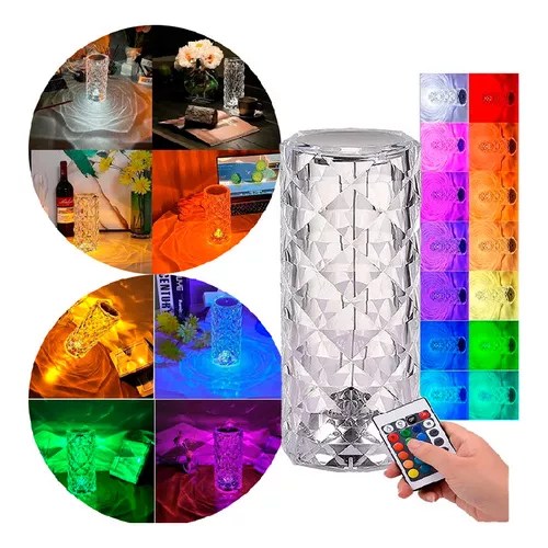 LÁMPARA DE CRISTAL TÁCTIL PREMIUM