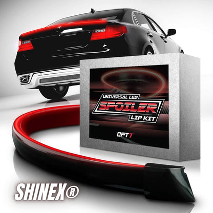 Spoiler Aleron Fibra de carbono LED 1.20 mtrs