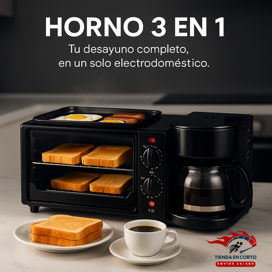 HORNO TOSTADOR  3 EN 1 🔥