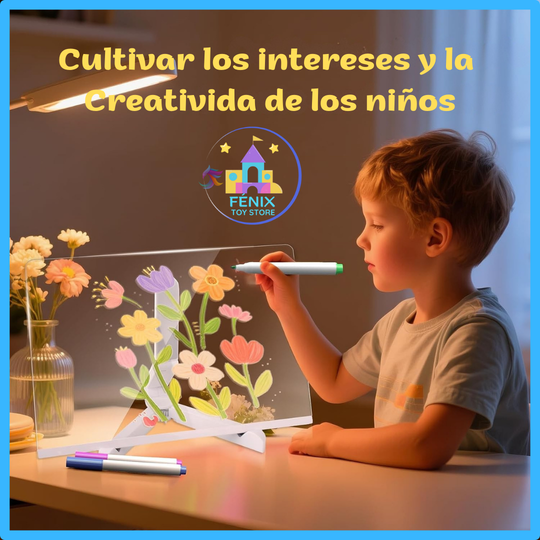 PIZARRA LUZ LED MagicLight OFERTA 7 MARCADORES Y UN SOPORTE