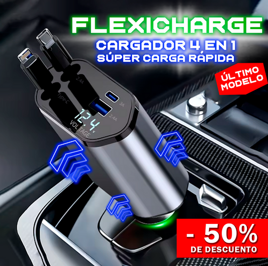 CARGADOR 4 EN 1 PARA VEHICULO- 120 WATTS PRECIO BLACK FRIDAY