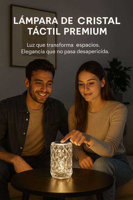LÁMPARA DE CRISTAL TÁCTIL PREMIUM