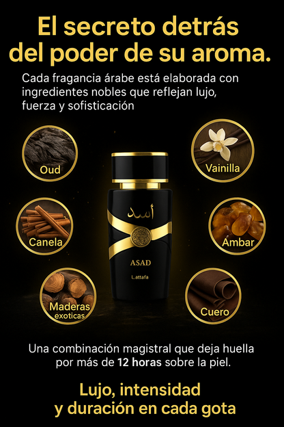 COMPRA 1 RECIBE 3 PERFUME KHAMRA, ASAD, Club de Nuit Intense Man)  Y UN OBSEQUIO GRATIS