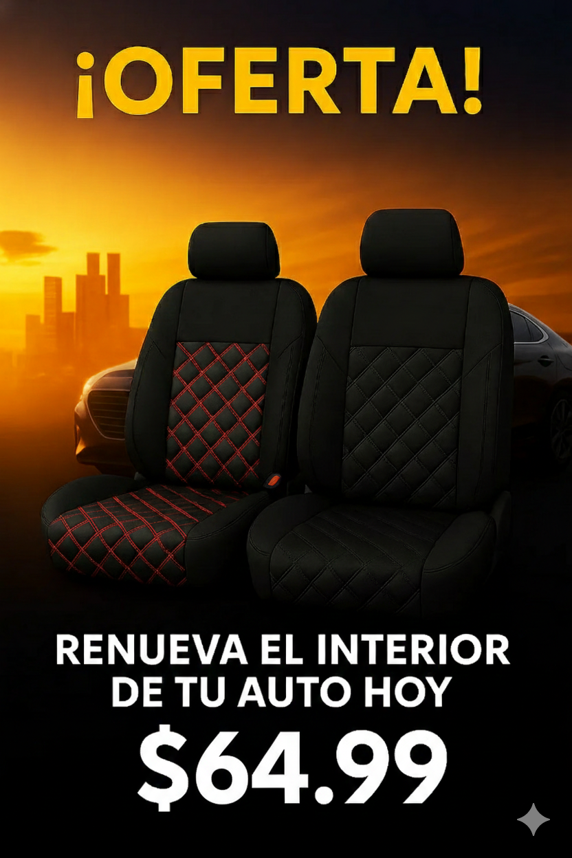 FORROS UNIVERSALES PARA AUTOS JUEGO PARA LOS 5 ASIENTOS fb