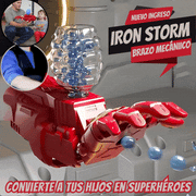 IRON STORM: El Brazo de Superhéroe que Dispara B4las de Hidrogel