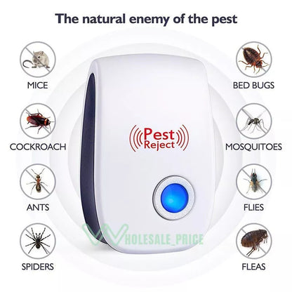 Repelente Ultrasónico para Insectos y Roedores