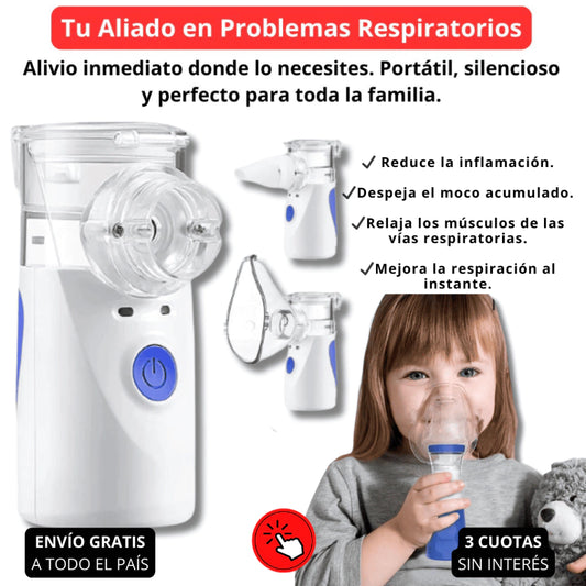 Nebulizador Portátil Para Adultos Y Niños